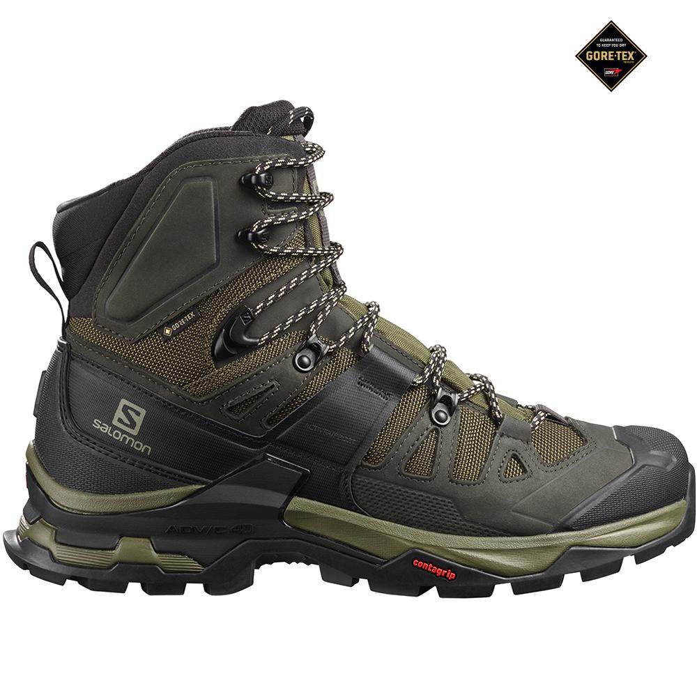 Salomon QUEST 4 GORE-TEX Botas De Montaña Hombre - Verde Oliva - Colombia (23987-TINV)